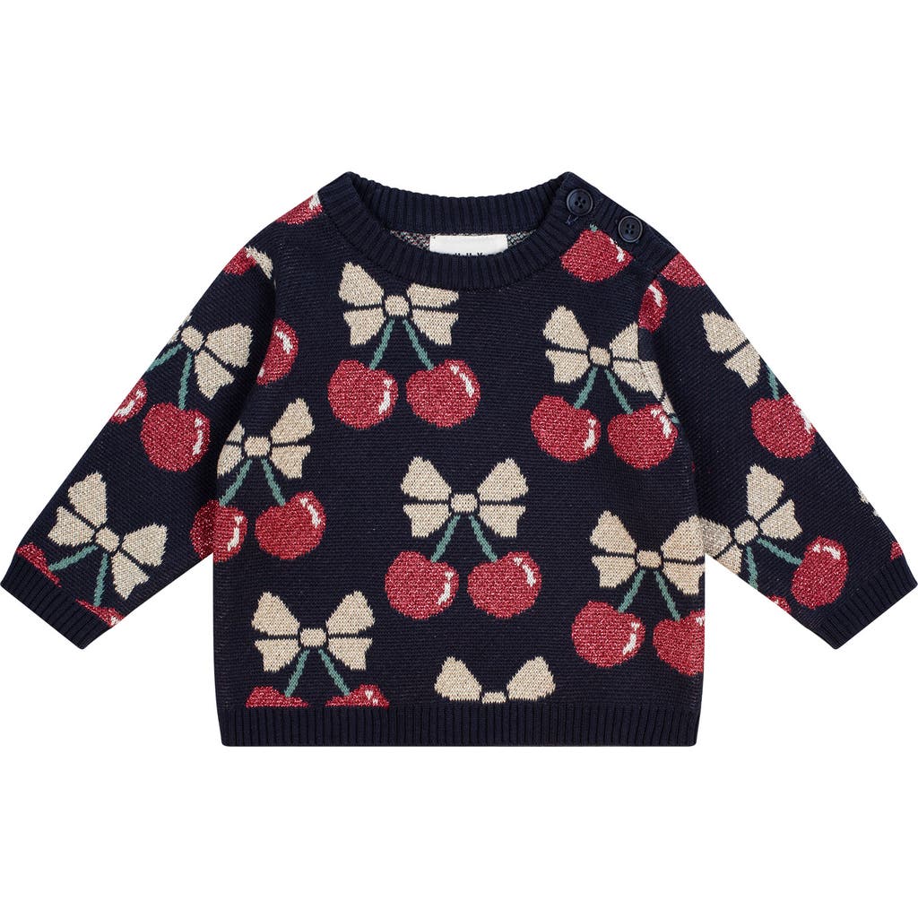Huxbaby Cherry Pie Knit Pullover In Black