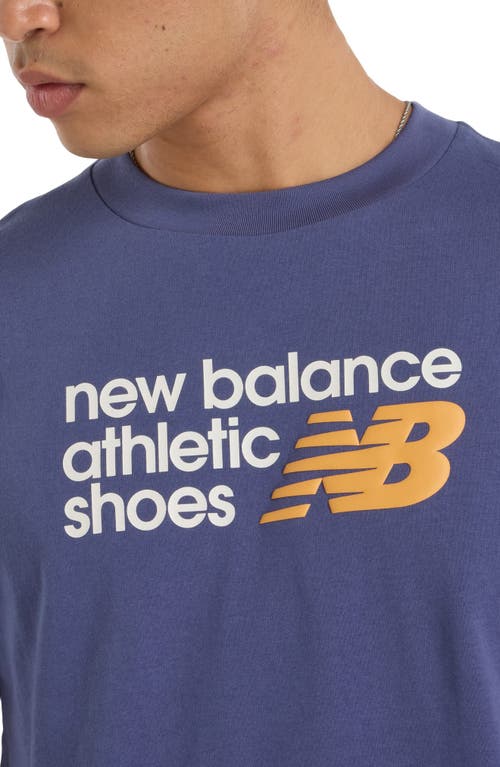 New Balance Athletics Premium Logo Graphic T-shirt In Blue
