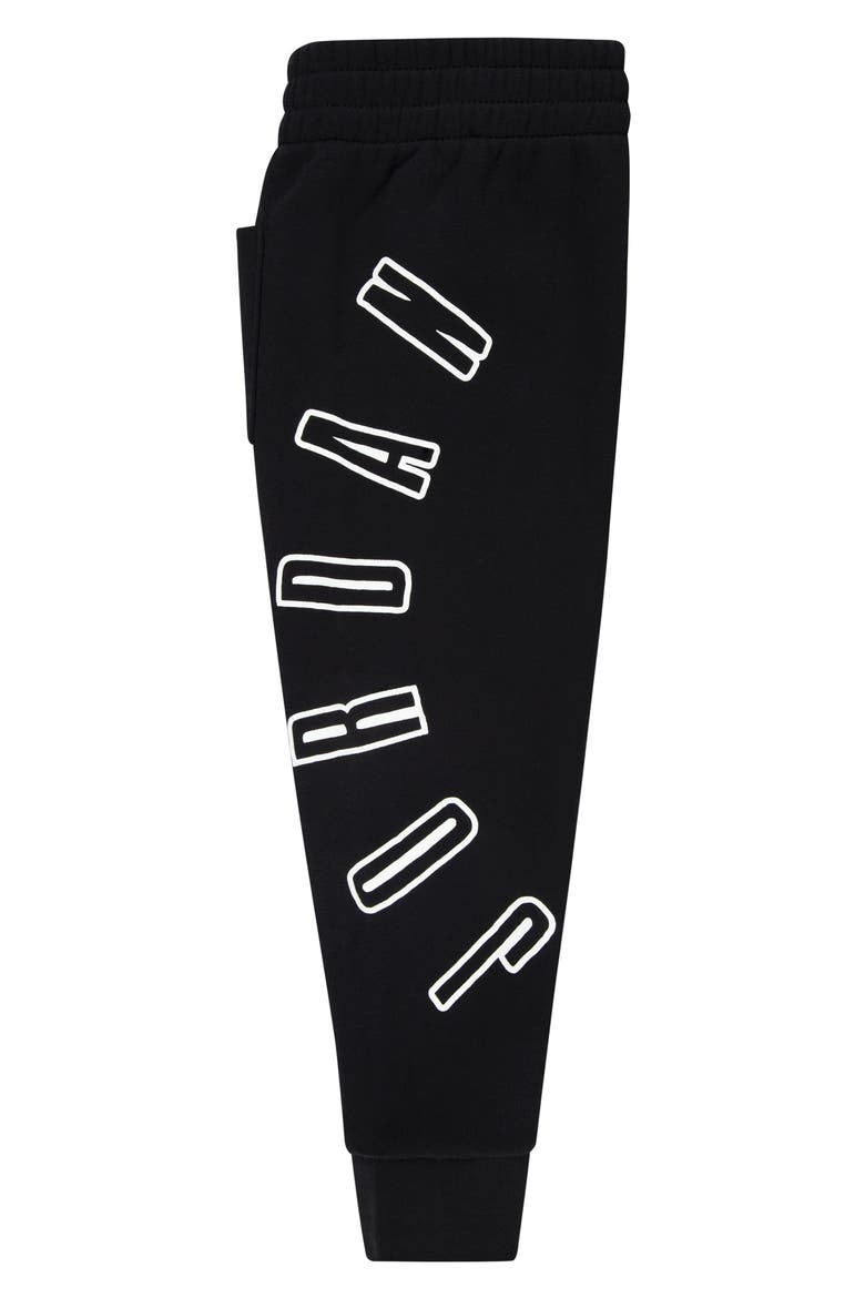 Kids' MJ Flight Fleece Joggers, Alternate, color, BLACK