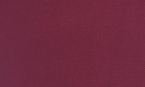 Rain And Rose Embellished Raglan Sleeve Knit T-shirt In Burgundy