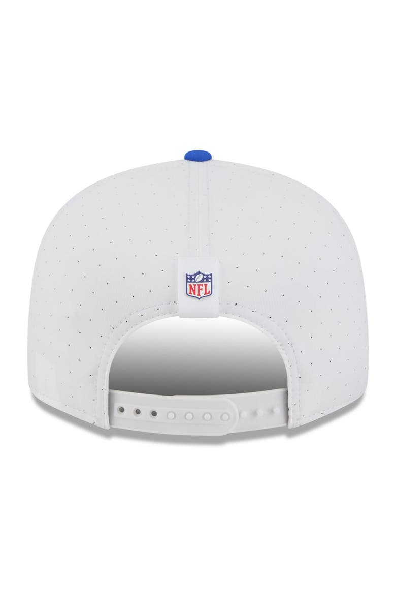 New Era Men's New Era  White/Royal Los Angeles Rams 2025 NFL Training Camp Split Panel 9FIFTY Snapback Hat, Alternate, color, 
