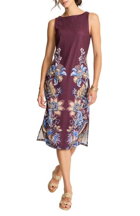 Darcy Mesa Shores Bateau Neck Midi Dress