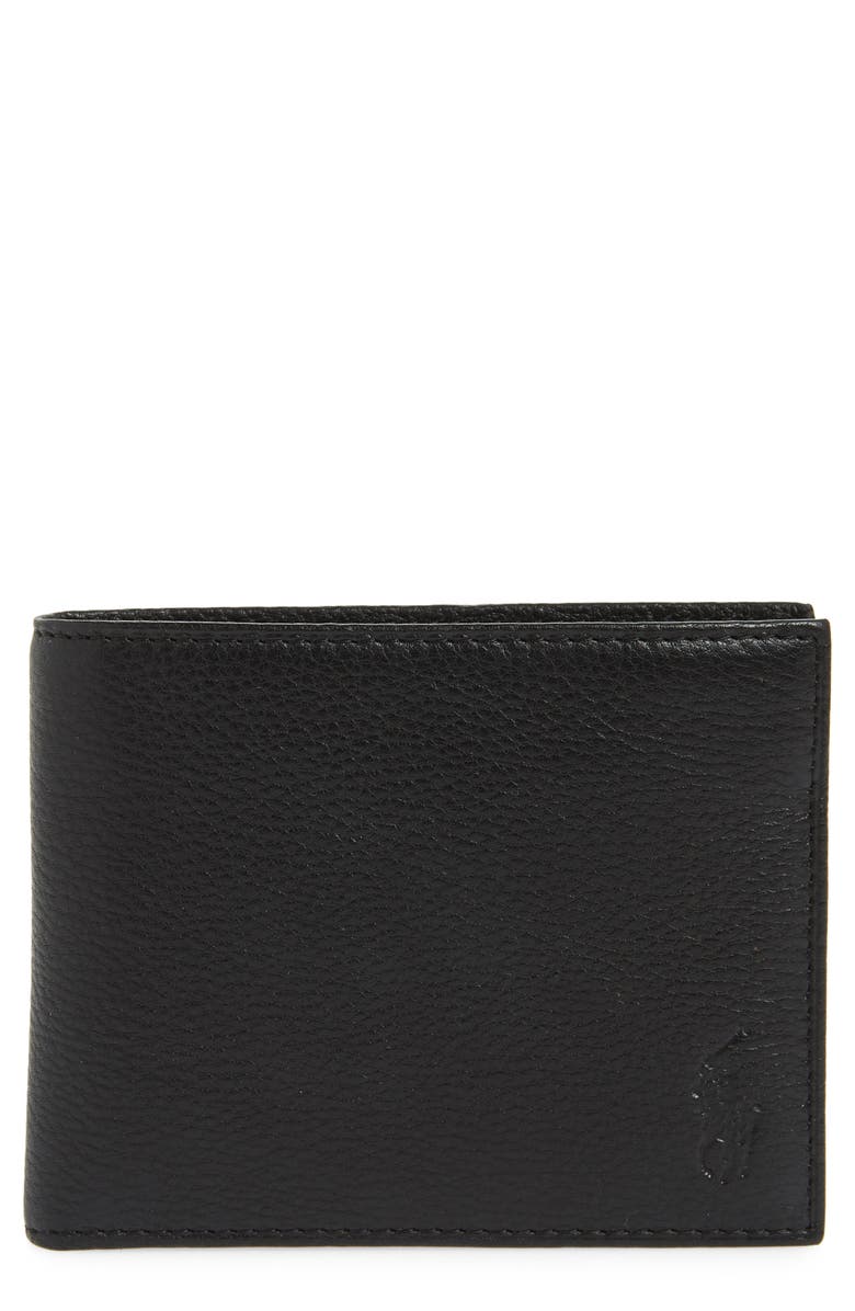 Polo Ralph Lauren Leather Passcase Wallet, Main, color,