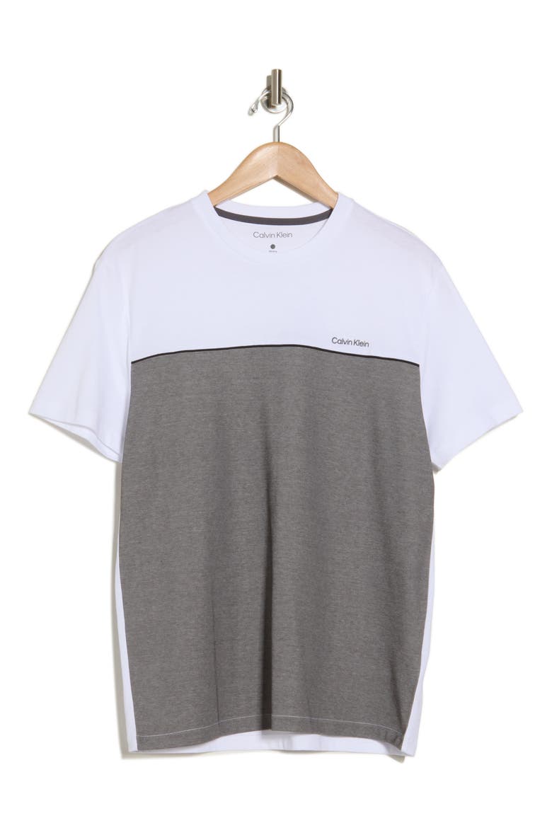 Colorblock Cotton T-Shirt, Alternate, color, FORGED IRON COMBO