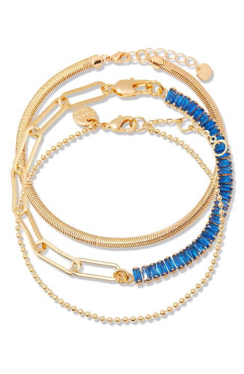 Priya Birthstone Tennis Bracelet Set