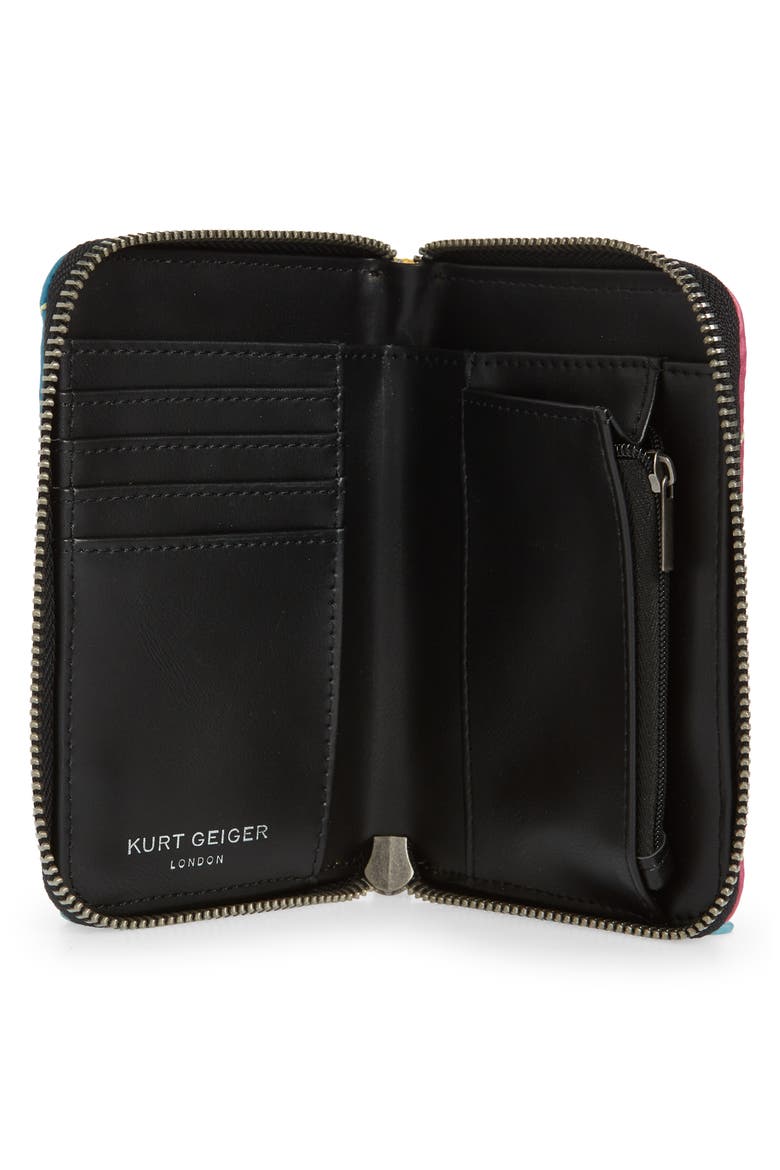 Small Zip Around Wallet, Alternate, color, OMBRE MULTI