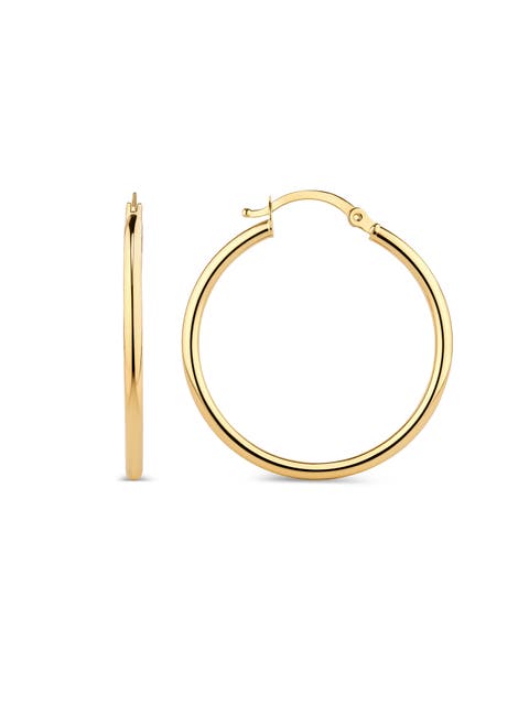 25mm Hoop Earrings in 14K Gold