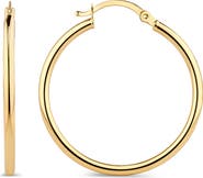 DEVATA 25mm Hoop Earrings in 14K Gold