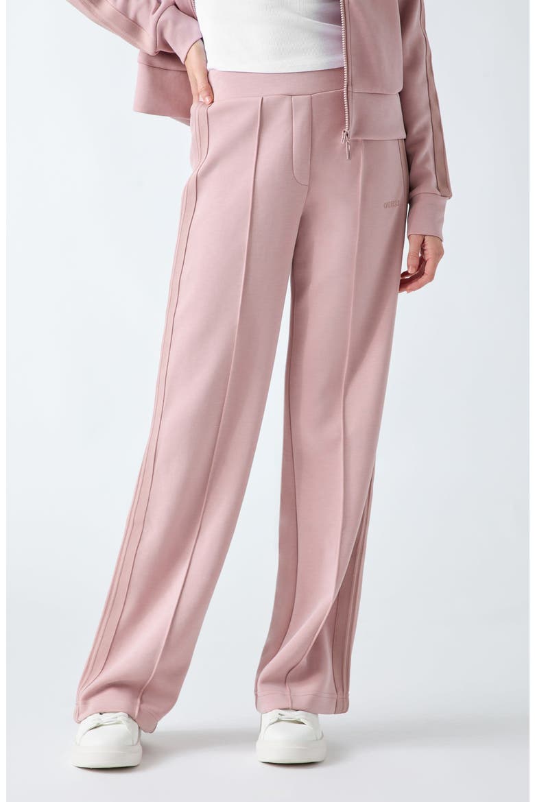 Lyra Pintuck Straight Leg Pants, Main, color, LIGHT PINK