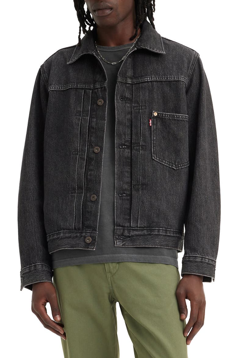 Type 1 Denim Trucker Jacket, Main, color, MIDNIGHT HARVEST TRUCKER
