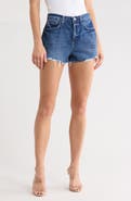 L'AGENCE Clark High Waist Denim Cutoff Shorts