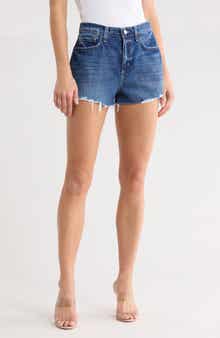 L'AGENCE Clark High Waist Denim Cutoff Shorts