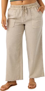 O'Neill Sevie Drawstring Cotton Twill Pants