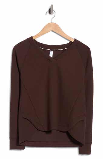 Tulip Hem V-Neck Pullover