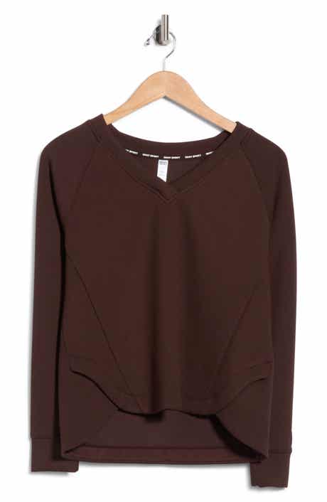 Tulip Hem V-Neck Pullover