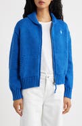 Polo Ralph Lauren Wave Logo Cotton Zip Cardigan