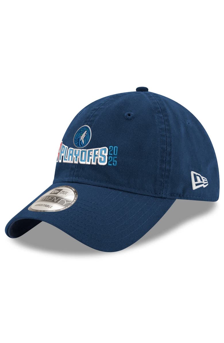 New Era Men's New Era  Navy Minnesota Timberwolves 2025 NBA Playoffs 9TWENTY Adjustable Hat, Main, color, 