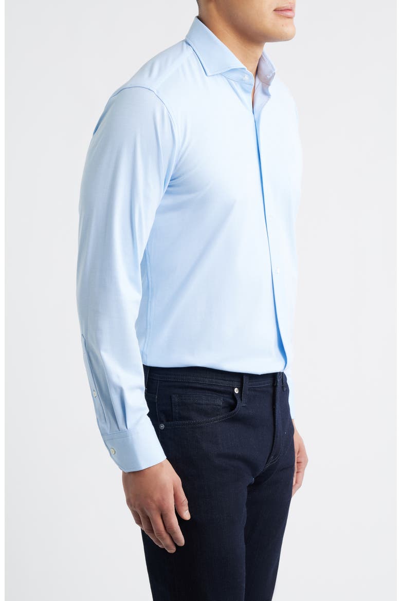 Excursionist Flex Tailored Fit Wrinkle Resistant Button-Up Shirt, Alternate, color, BLUE FROST