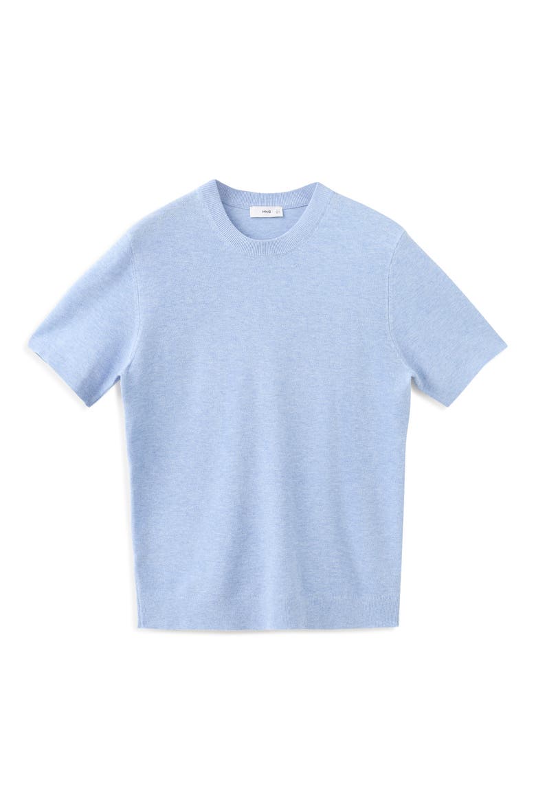 Fine Knit T-Shirt, Alternate, color, SKY BLUE