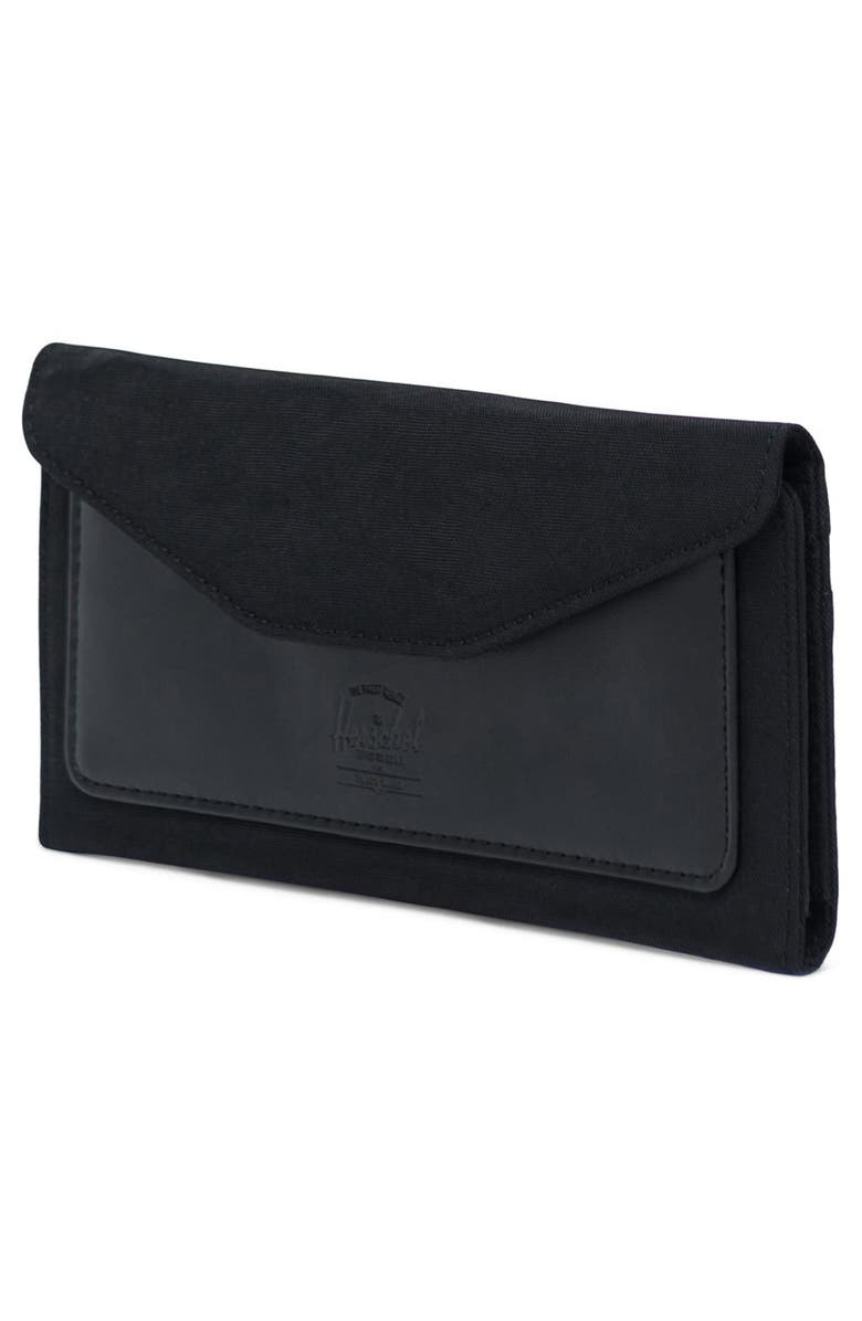 Herschel Supply Co. Herschel Supply Co Large Orion RFID Canvas & Leather Wallet, Alternate, color, 