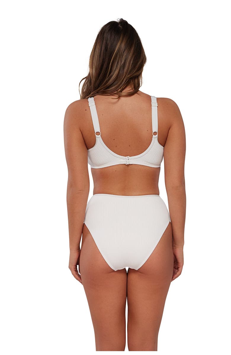 Pacifica by Sunsets Astrid High Waist Bikini Swim Bottoms, Main, color, Coconut Sorbet