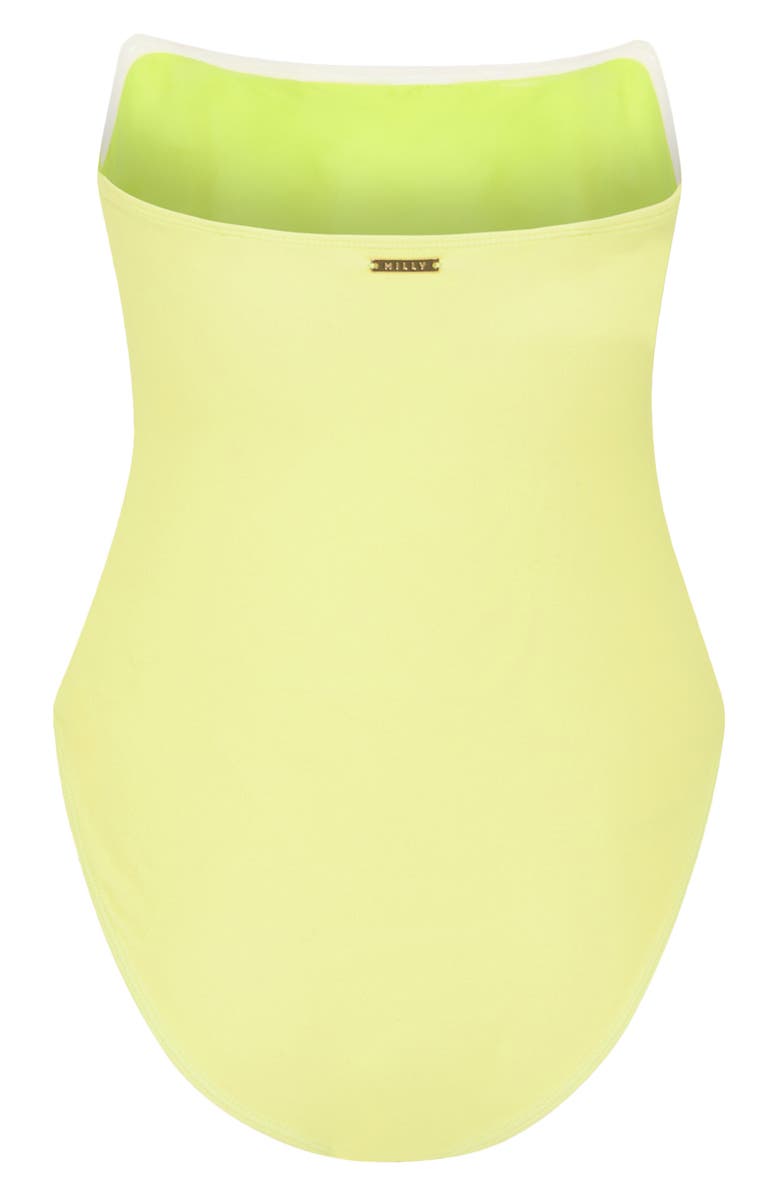 Milly Songe D'Iris Placement Print One-Piece Swimsuit, Alternate, color, 