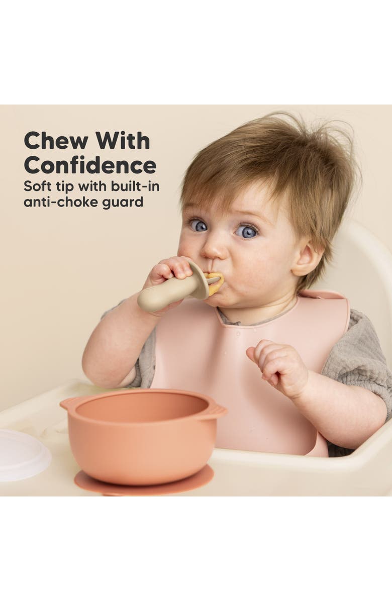 KeaBabies 2-Sets Prep Baby Spoons & Forks Set, Alternate, color, Terracotta