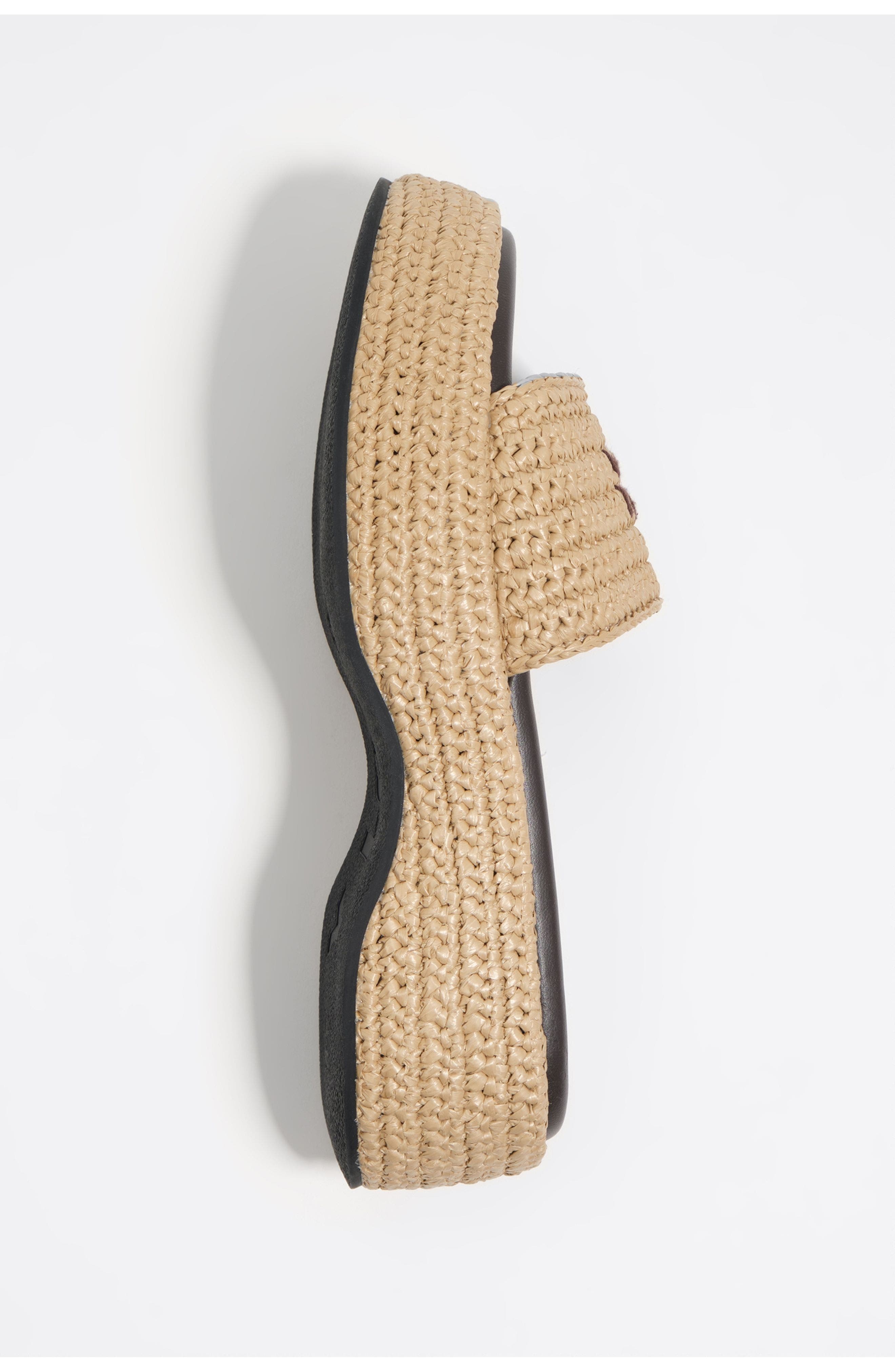 Bimba y Lola Raffia Sandals, Alternate, color, Natural