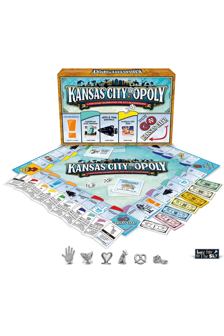 Kansas Cityopoly Family Board Game, Ages 8+, Alternate, color, Multicolored