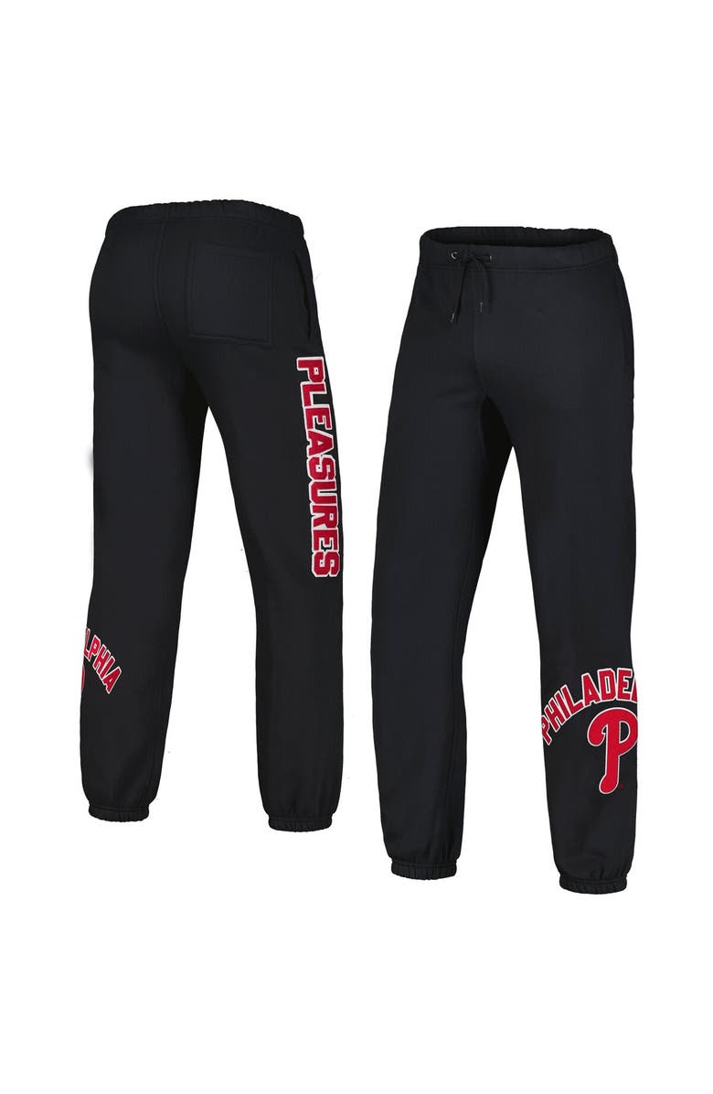 PLEASURES Men's PLEASURES Black Philadelphia Phillies Opening Day Sweatpants, Main, color, 