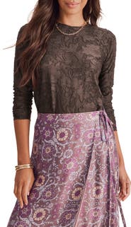 Splendid Cecelia Floral Long Sleeve Top