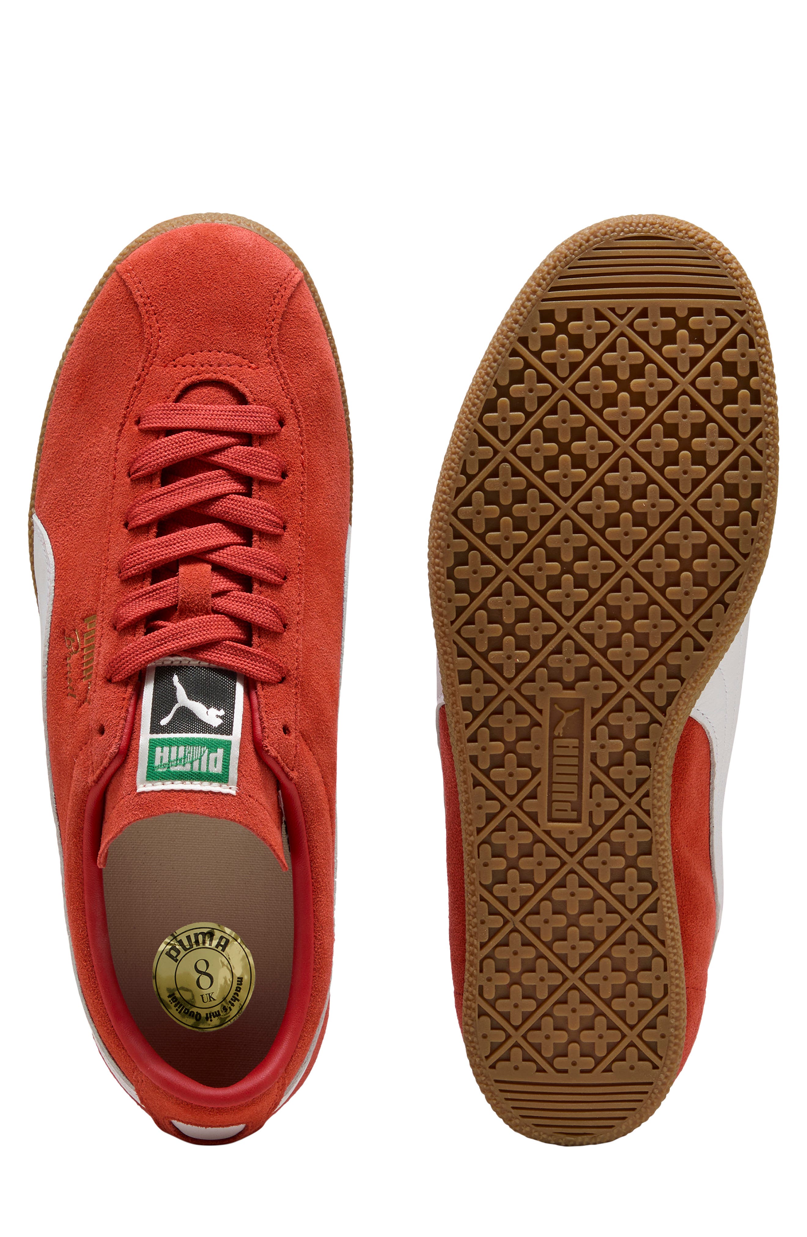 PUMA Brasil Sneaker, Alternate, color, Candy Apple-Puma White
