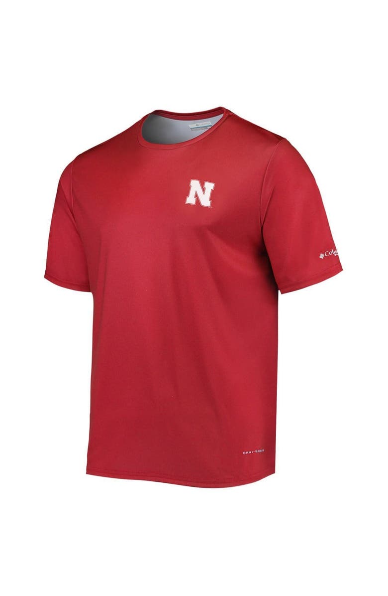 Columbia Men's Columbia Scarlet Nebraska Huskers Terminal Tackle Omni-Shade T-Shirt, Alternate, color, 