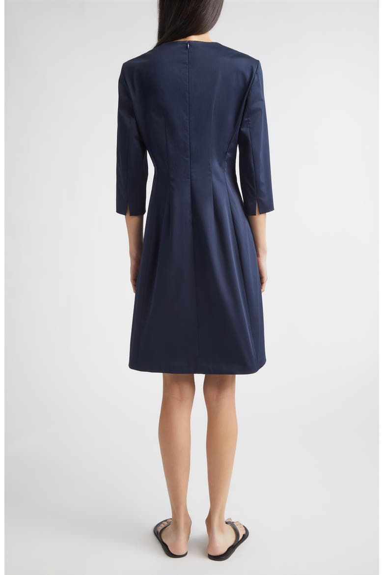 Blair Stretch Cotton Sheath Dress, Alternate, color, NAVY