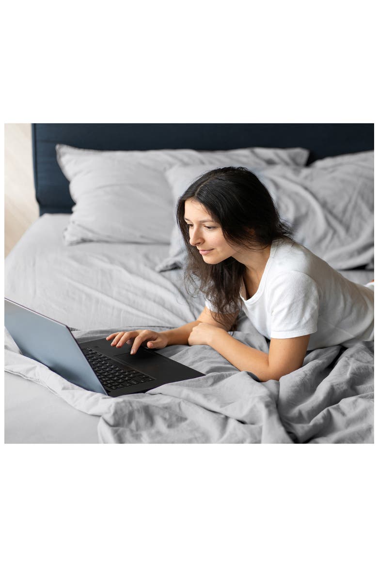 Solid 400 Thread Count Cotton Sateen Sheet Set, Alternate, color, LIGHT GREY