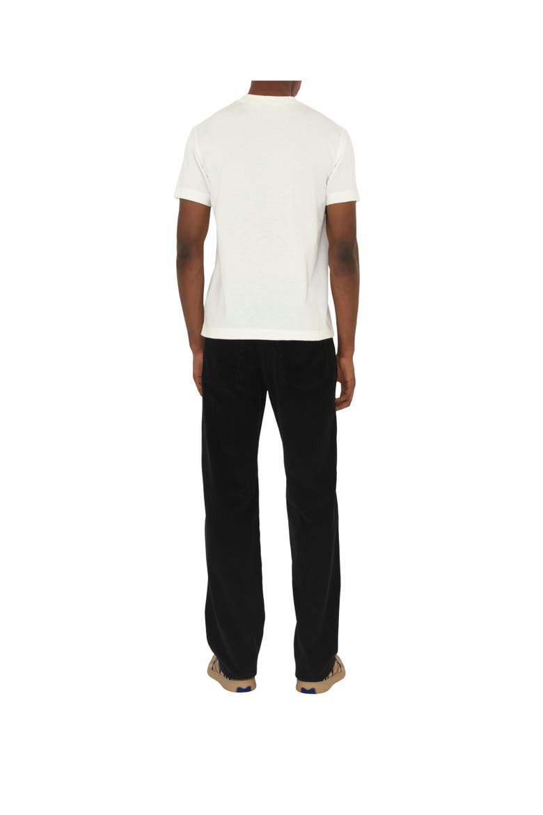 Check Label Cotton T-shirt, Alternate, color, Chalk white