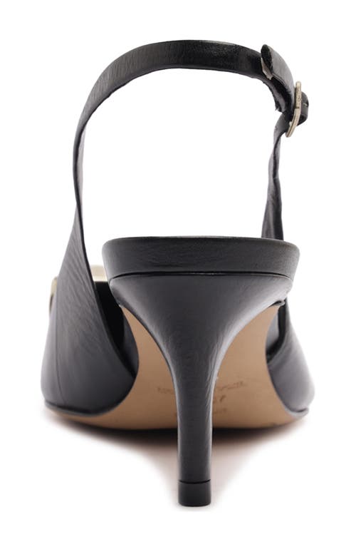Arezzo Felicity Slingback Pointed Toe Pump In Black