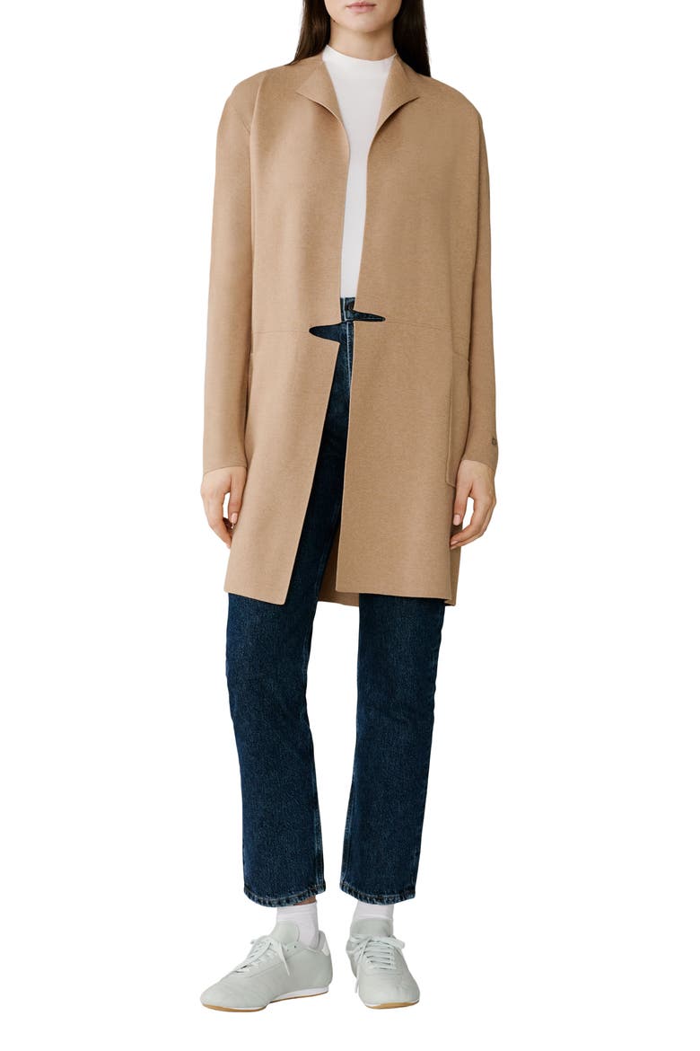Benela Longline Jacket, Main, color, TEAK