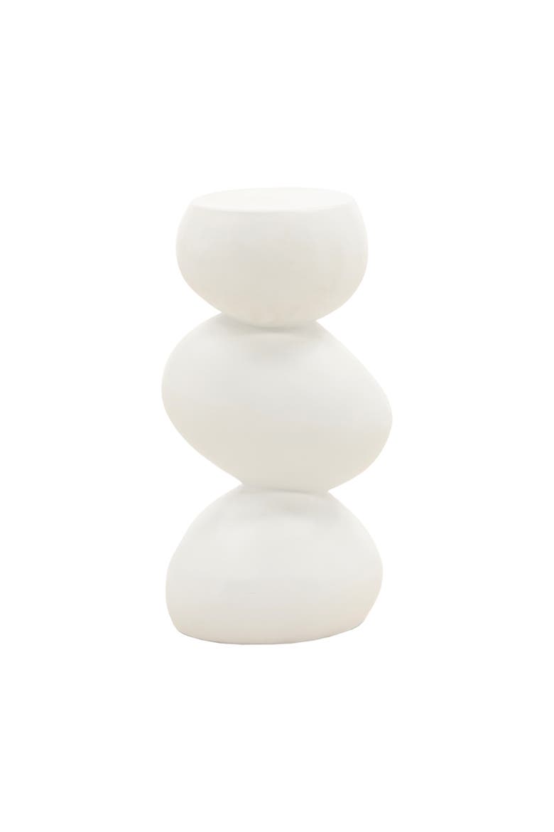Syros Outdoor Side Table, Main, color, White