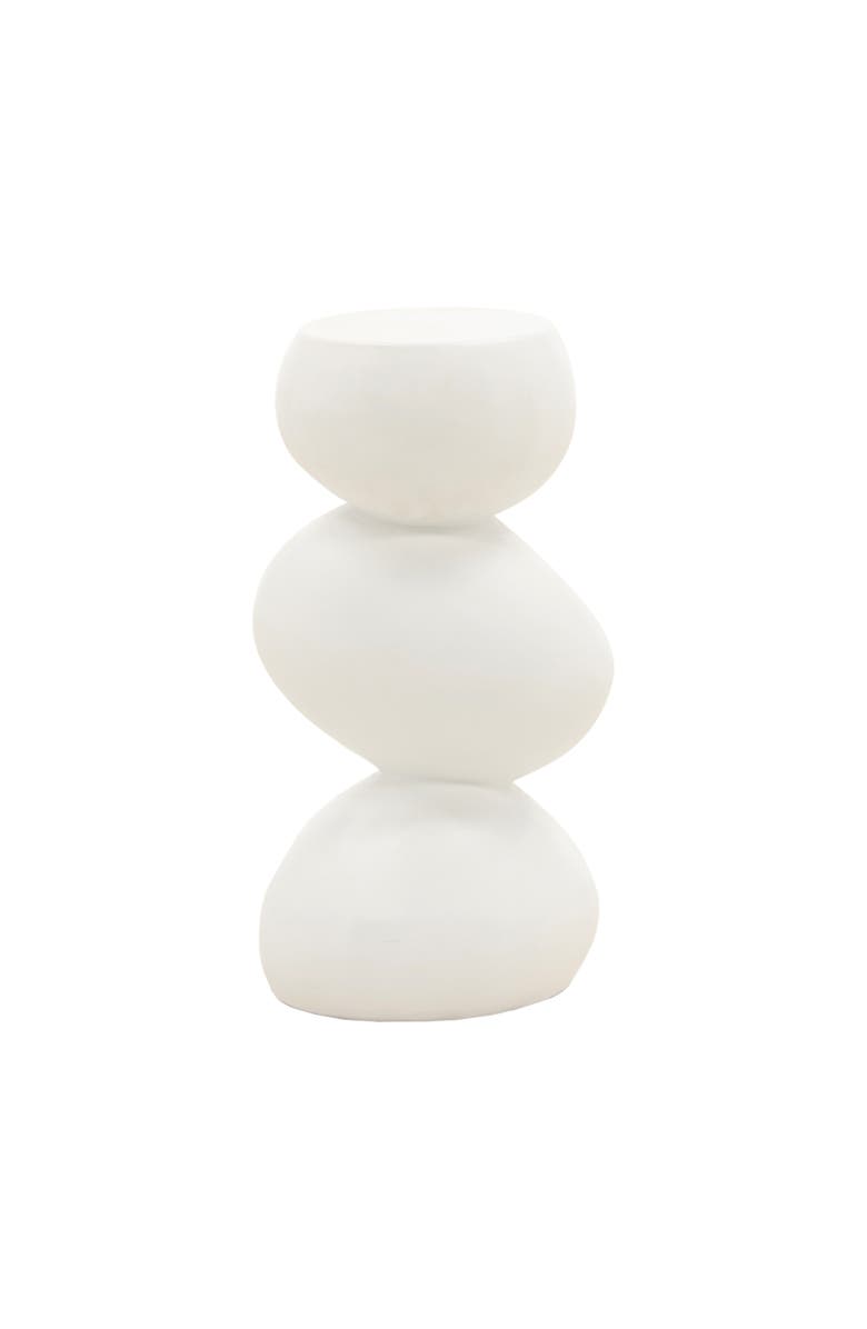 Dovetail Furniture Syros Outdoor Side Table, Main, color, White