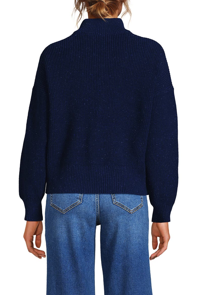 Drifter Shaker Wedge Quarter Zip Sweater, Alternate, color, Light True Blue Heather