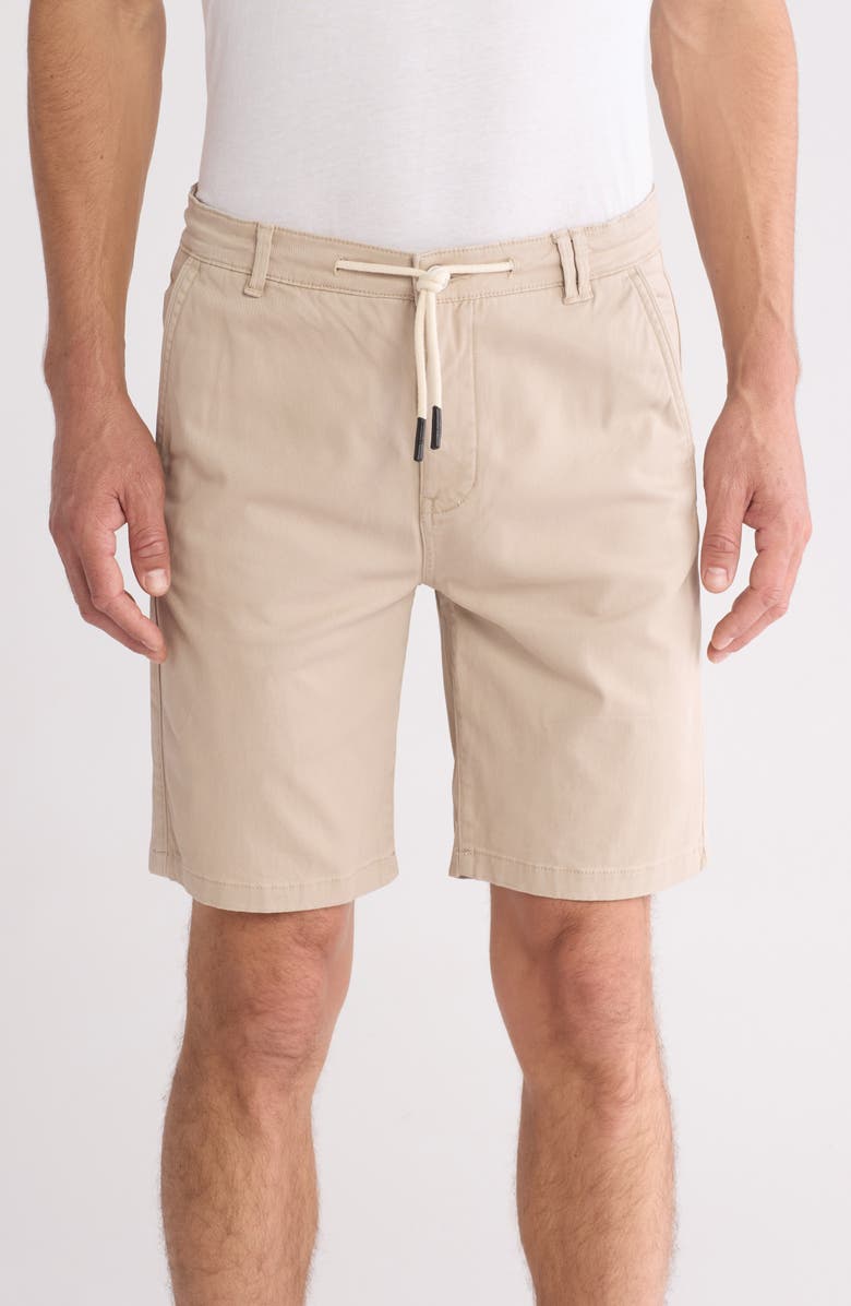 DENIM AND FLOWER Flat Front Shorts, Main, color,