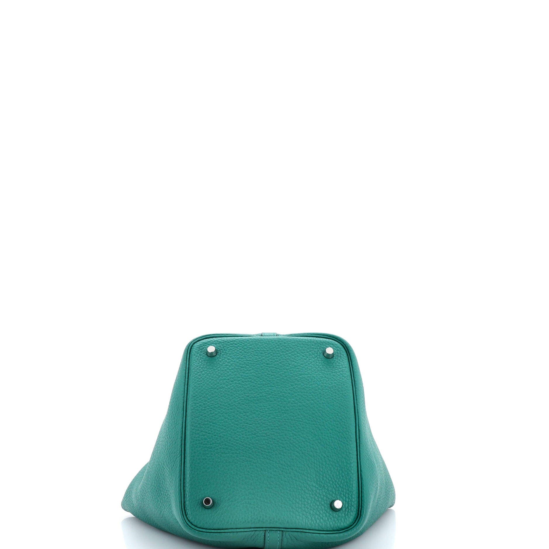 Pre-Owned Hermes Picotin Lock Bag Clemence MM, Alternate, color, Vert Vertigo