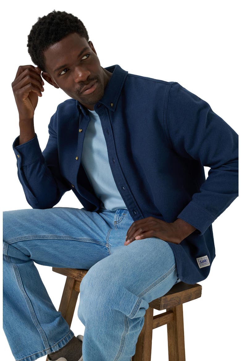 Workwear Long Sleeve Button Down Shirt, Alternate, color, INSIGNIA BLUE