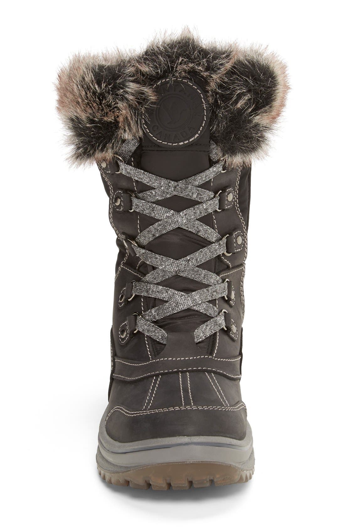 Santana Canada 'Myrah' Faux Fur Waterproof Boot, Alternate, color, 