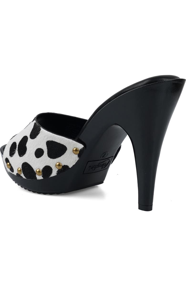 Candie's Love Genuine Calf Hair Platform Sandal, Alternate, color, Dalmation