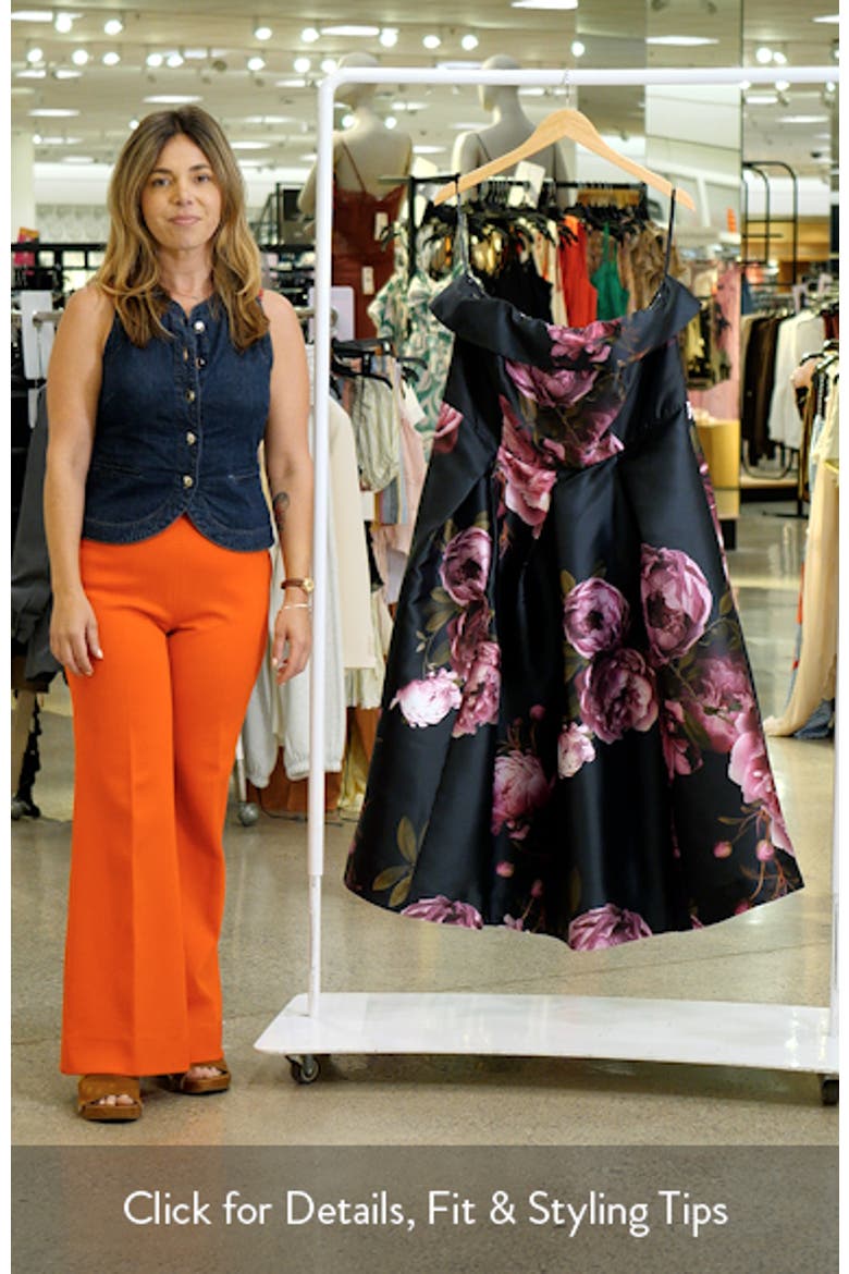 Tiffany Bloom Strapless Cocktail Dress video