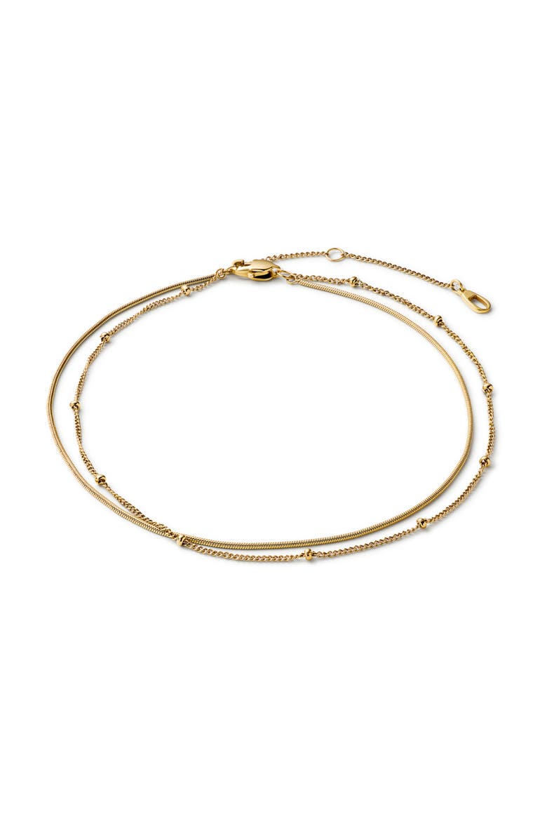 Gold Anklet - Hallie Anklet, Main, color, Gold
