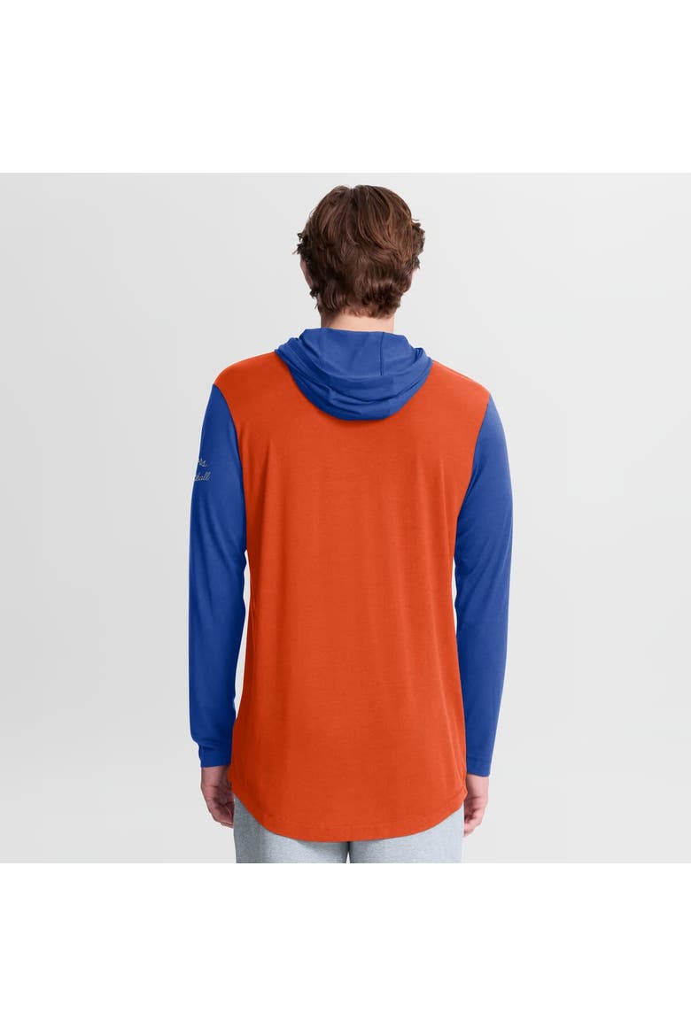 Men's Nike Orange/Royal Florida Gators Campus Legacy Tri-Blend Long Sleeve Hooded T-Shirt, Alternate, color, Orange
