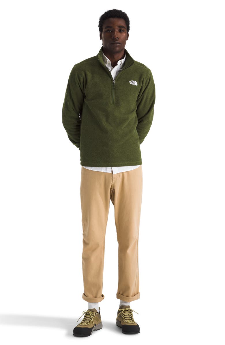 The North Face Cap Rock Half Zip Pullover, Alternate, color, Woodland Green Heather